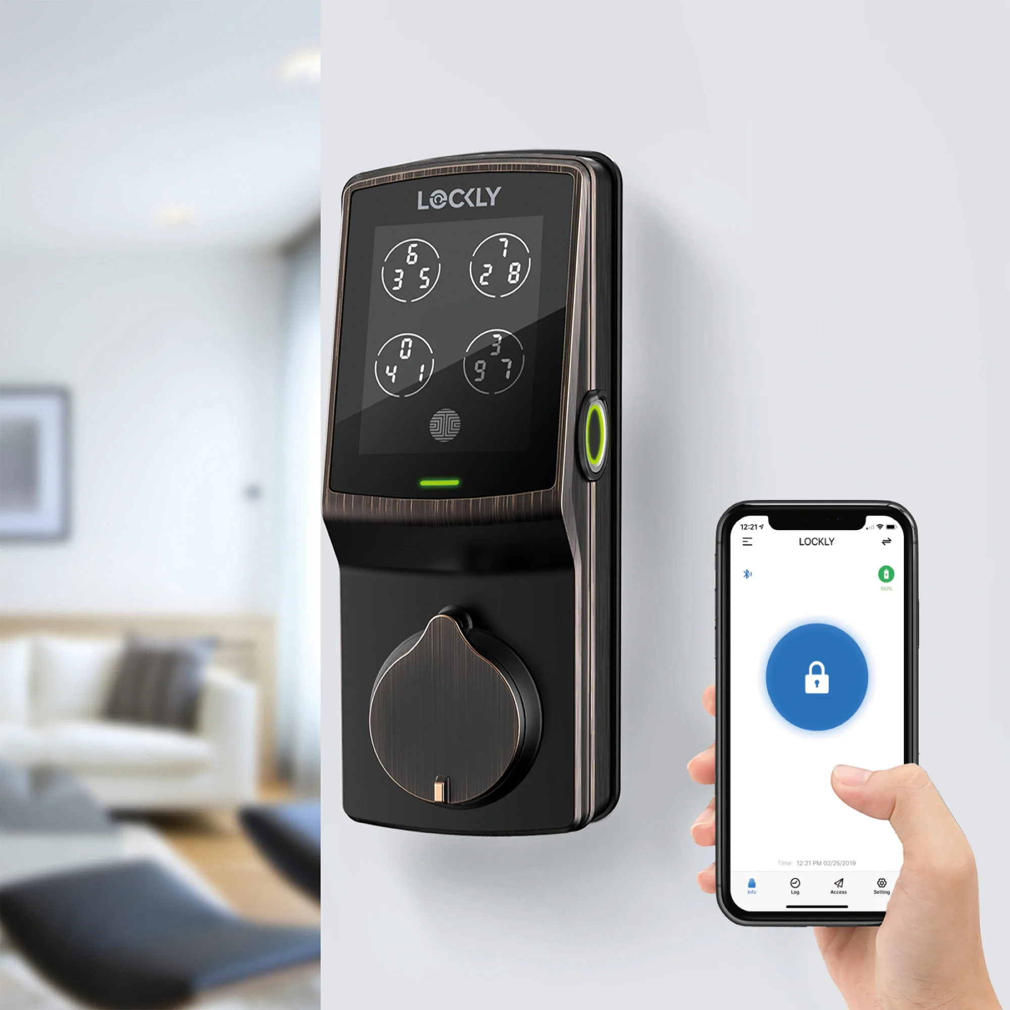 Peek-Proof Lockly Secure Plus Smart Lock - Image 37
