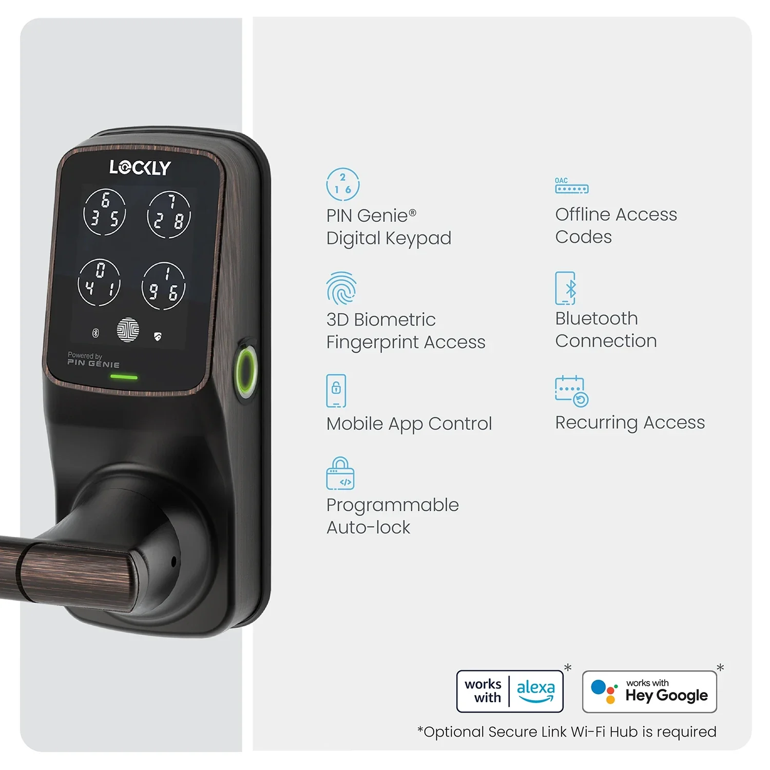 Peek-Proof Lockly Secure Plus Smart Lock - Image 5