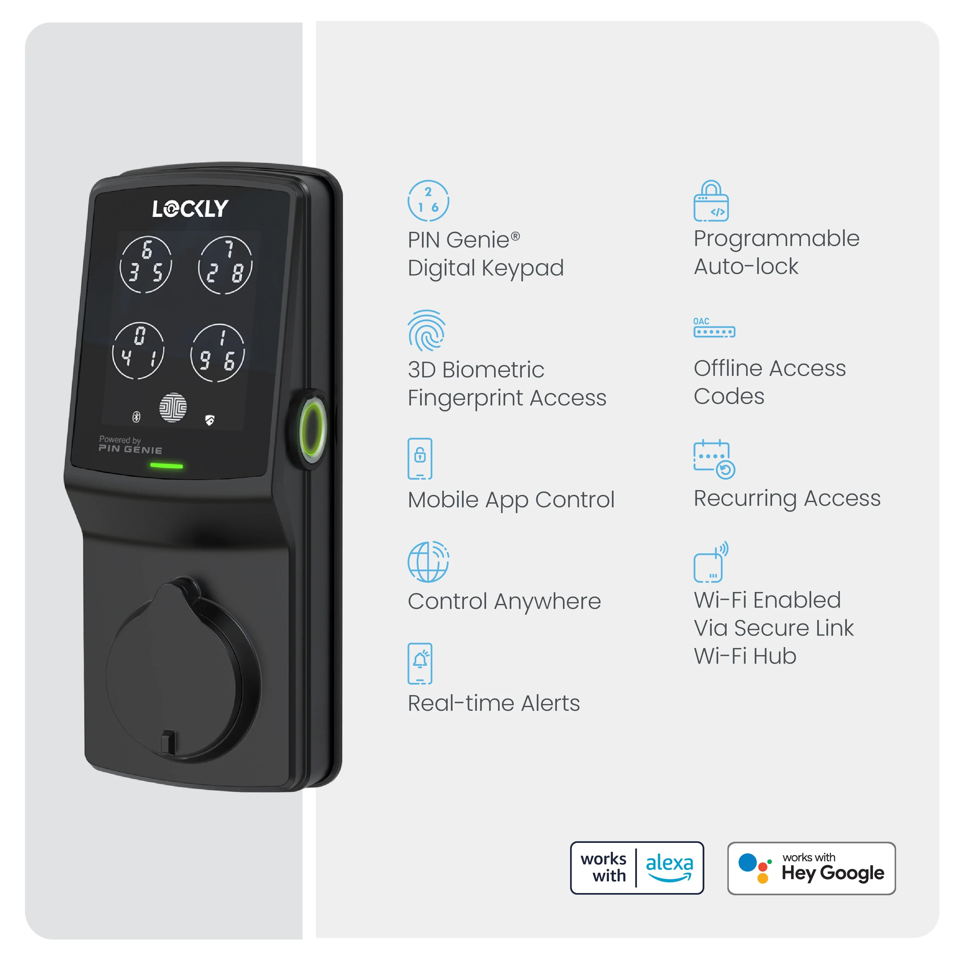 Wi-Fi Enabled Lockly Secure Pro Smart Lock - Image 13