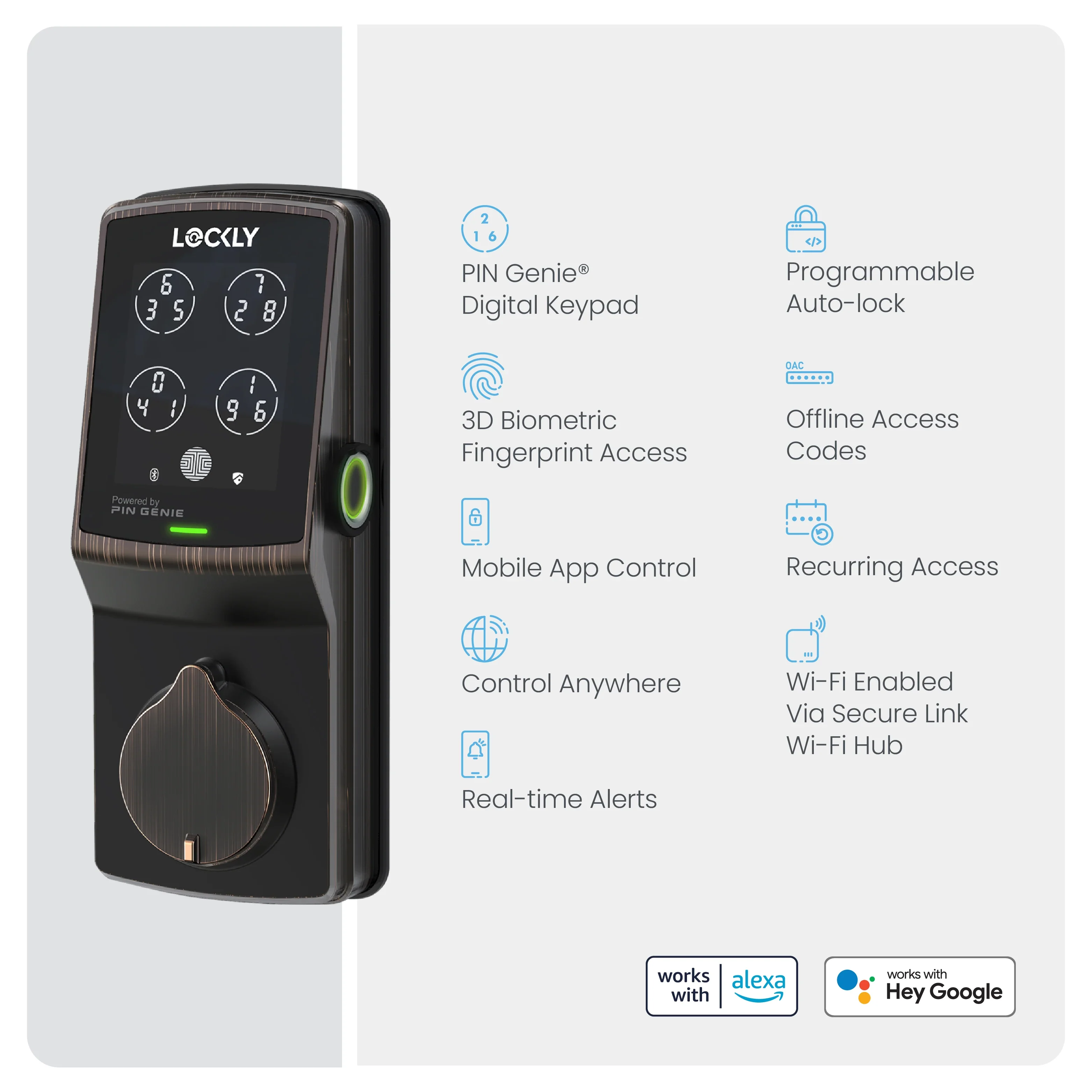 Wi-Fi Enabled Lockly Secure Pro Smart Lock - Image 19