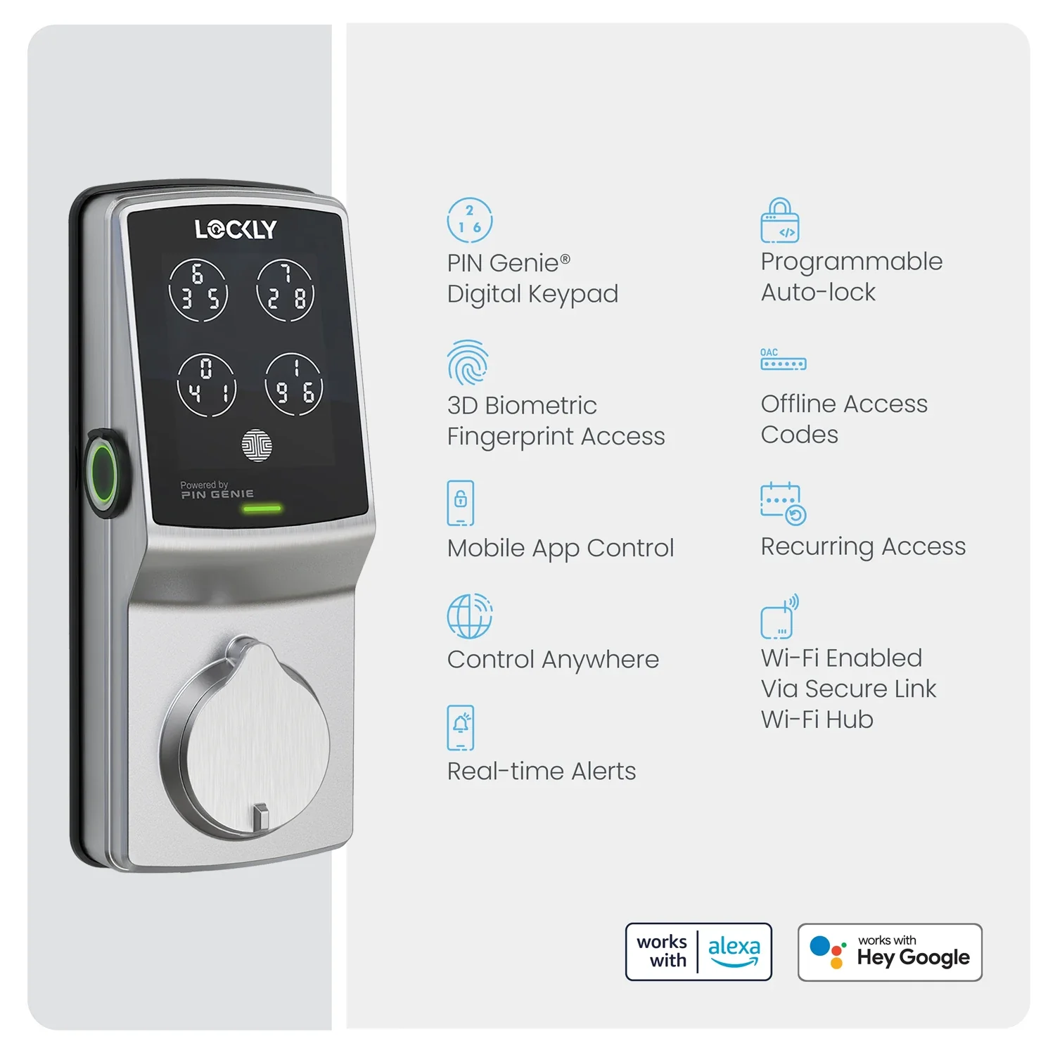 Wi-Fi Enabled Lockly Secure Pro Smart Lock - Image 60