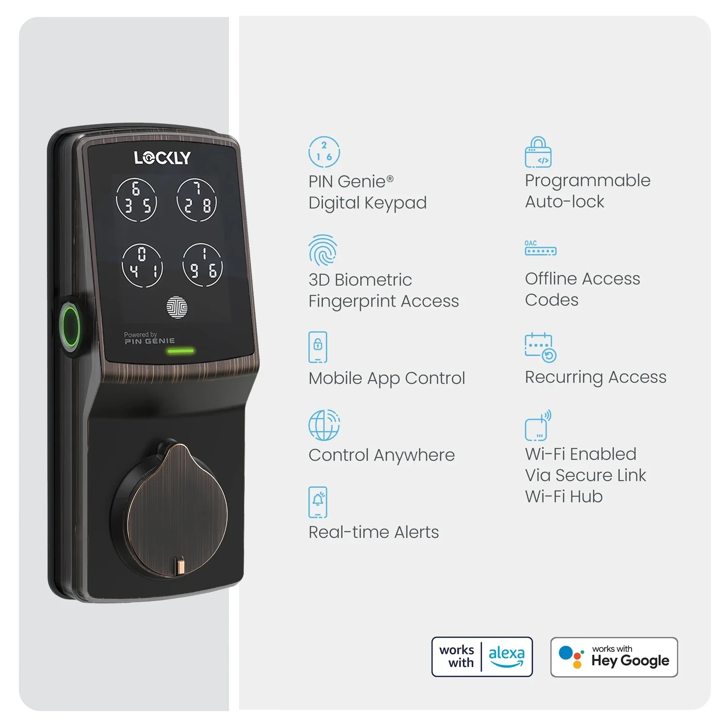 Wi-Fi Enabled Lockly Secure Pro Smart Lock - Image 66