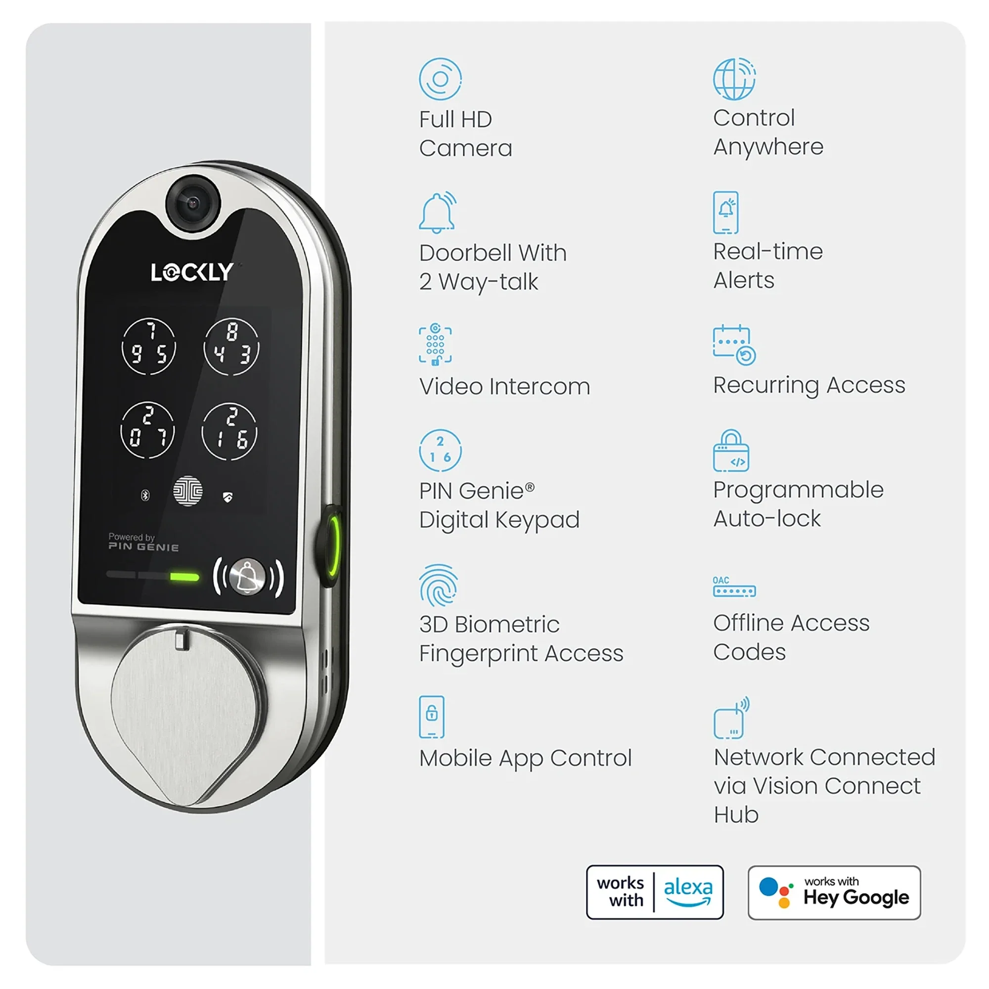 Lockly Vision™ - The Original Video Smart Lock - Image 6