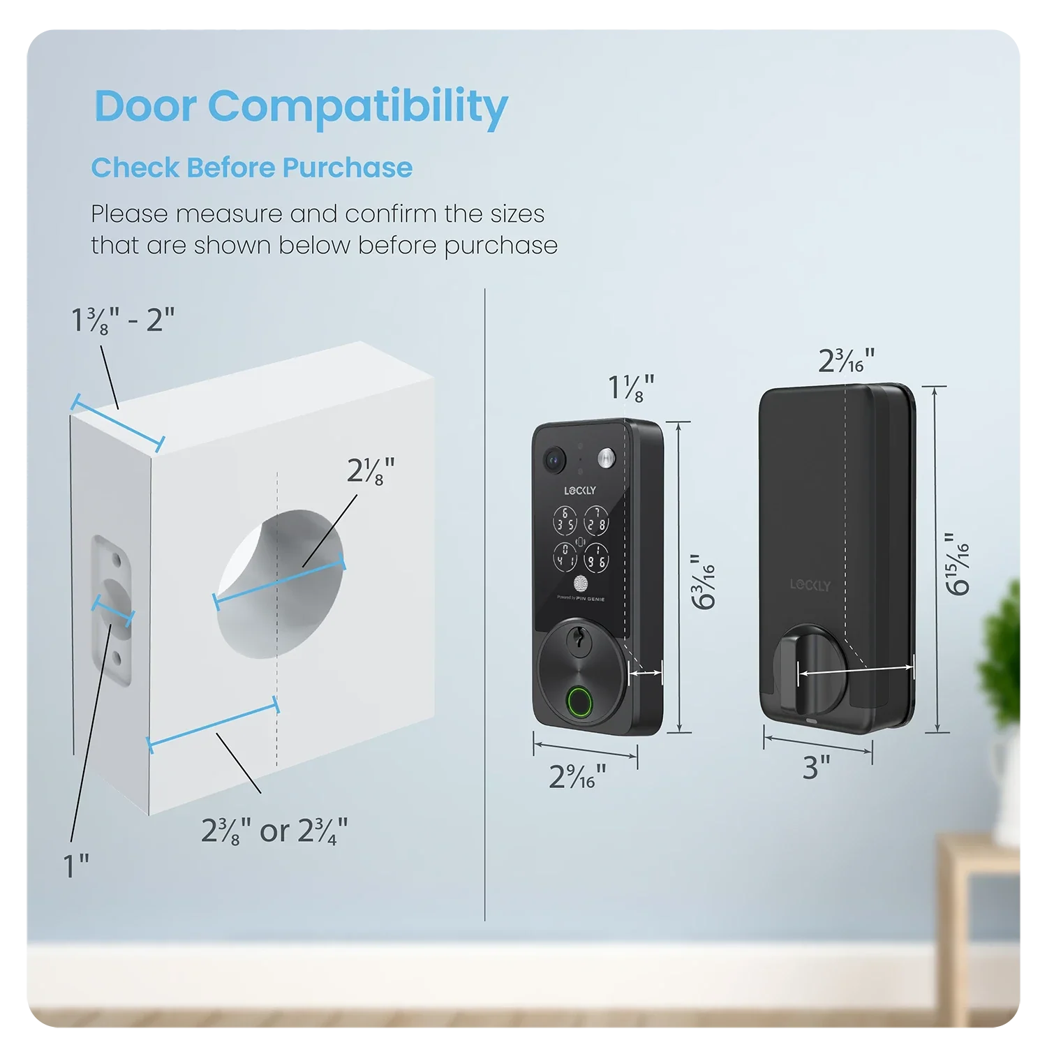 Lockly Vision Zeno Series Video Smart Lock with Intercom Deadbolt - Image 7