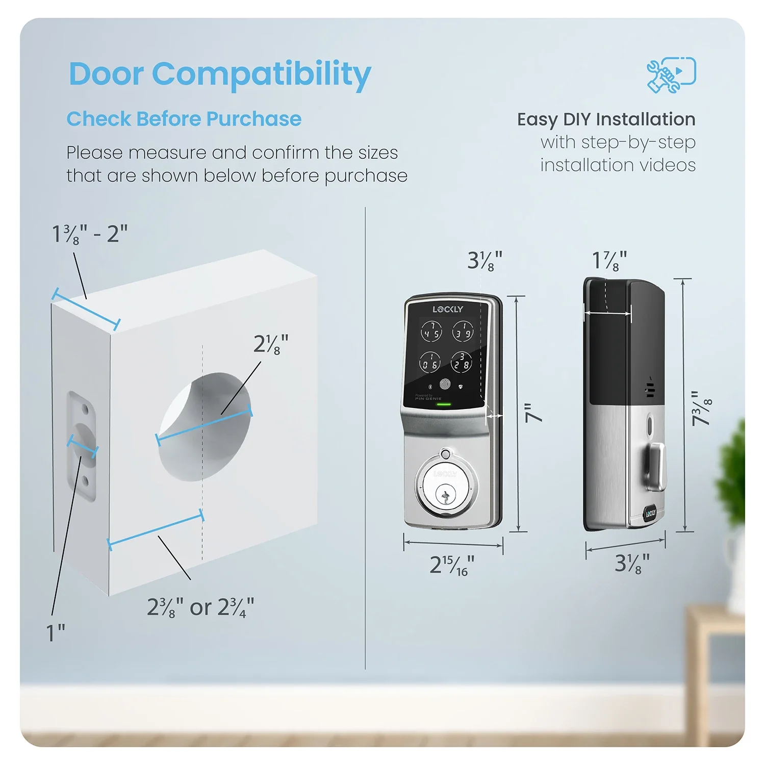 Lockly Model 7S Hack-Proof Keypad Smart Lock - Image 14