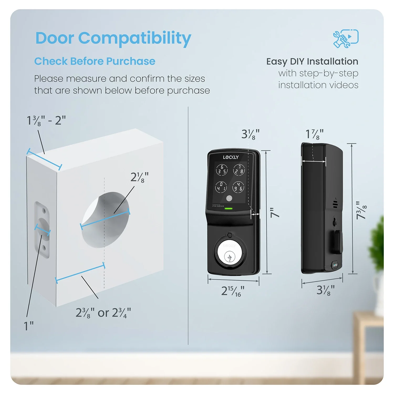 Lockly Model 7S Hack-Proof Keypad Smart Lock - Image 7