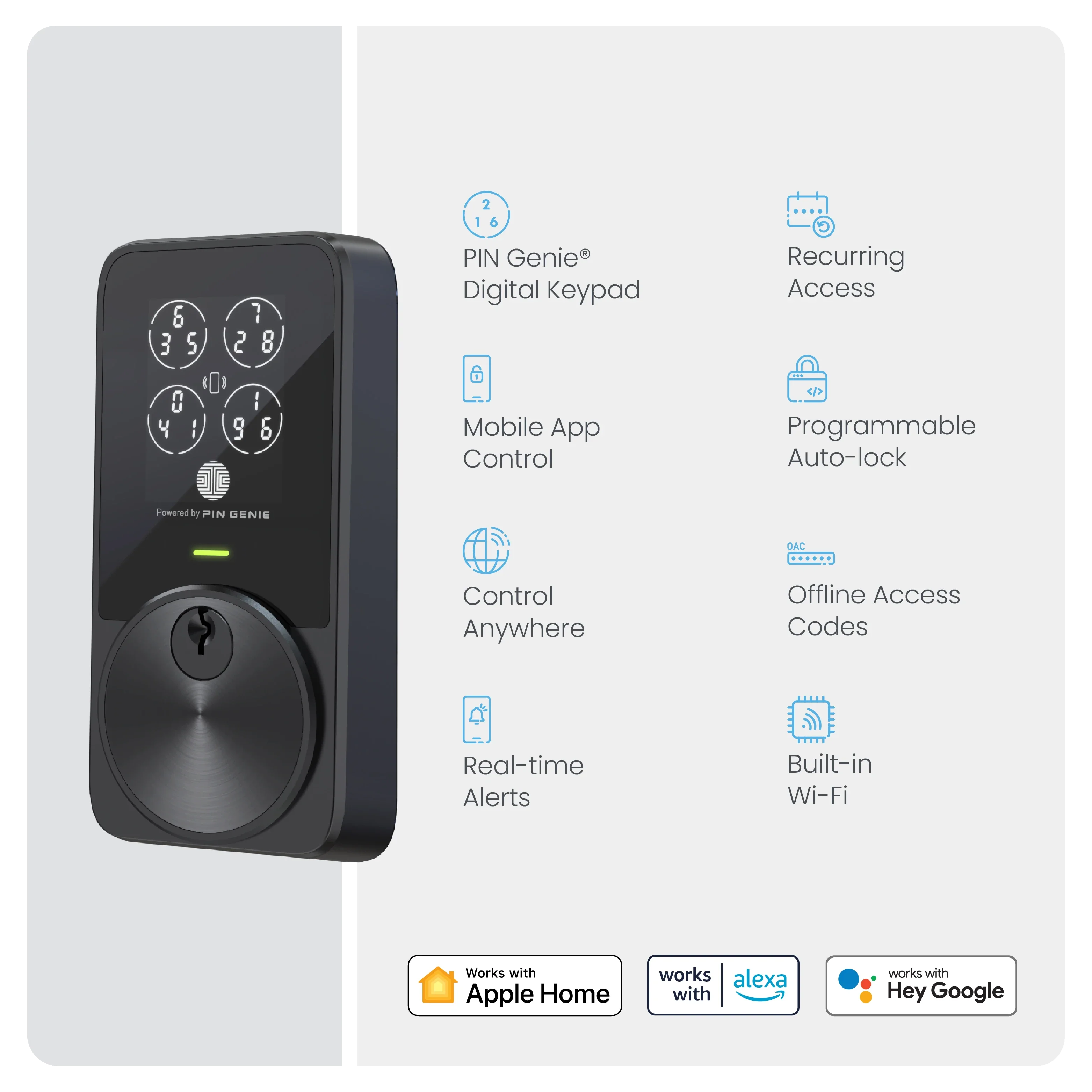 PIN Genie Pro Zeno Series Keypad Deadbolt - Image 6